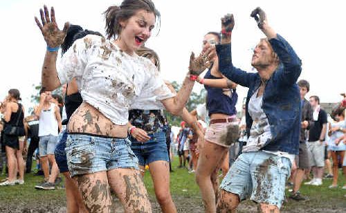 Young revellers didn’t think twice about getting down and dirty during Saturday’s Open Arms Festival. Young revellers didn’t think twice about getting down and dirty during Saturday’s Open Arms Festival.